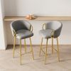 Dining Chairs Set of 2 Modern style 360°Swivel Bar Chairs with simple design, comfortable high stools, and flexible dining chairs suitable for bars