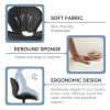 The dining chair is made of comfortable and soft material